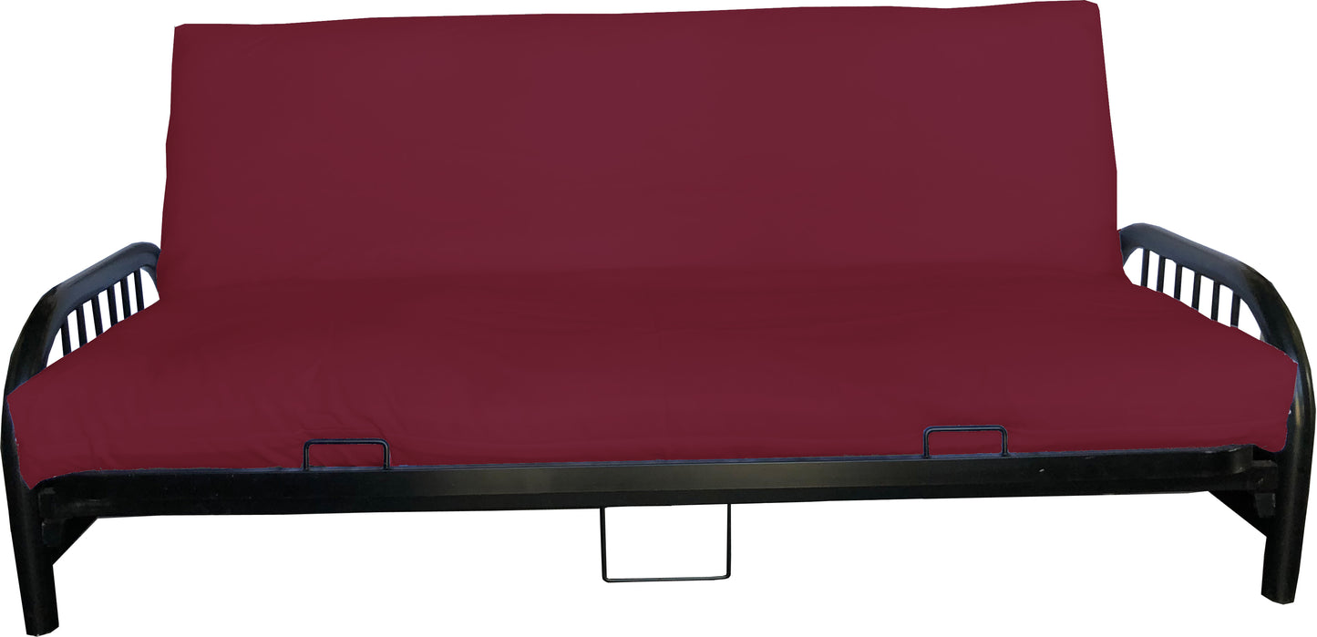 Futon Mattress Covers, Slipcovers, Bed Covering Protector, Solid Colors, 100% Polyester Poplin