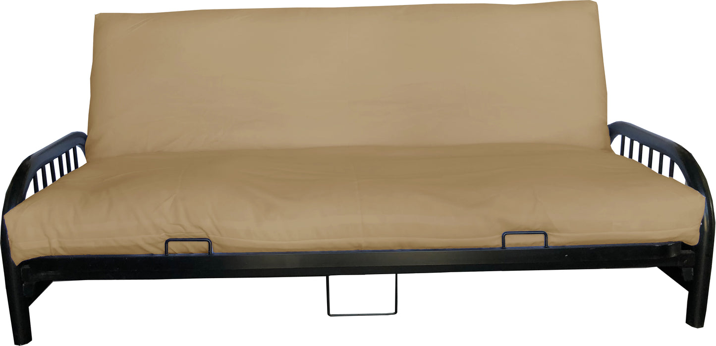 Futon Mattress Covers, Slipcovers, Bed Covering Protector, Solid Colors, 100% Polyester Poplin