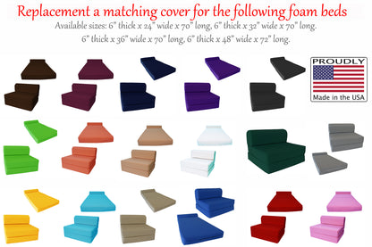 Replacement Covers For Sleeper Chair Folding Foam Beds, Renew
