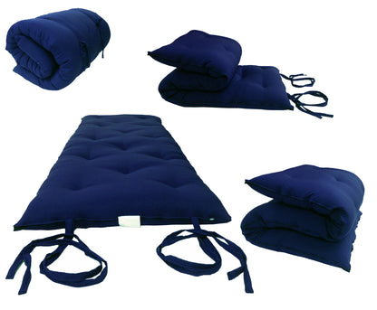 Traditional Japanese Floor Rolling Futon Mattresses, Yoga/Meditation Mats, Tatami