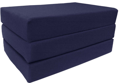 Tri Fold Foam Beds, Shikibutons, Foldable Ottoman Mattresses, High Foam Density 1.8 lbs