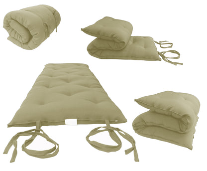 Traditional Japanese Floor Rolling Futon Mattresses, Yoga/Meditation Mats, Tatami