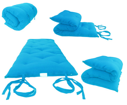Traditional Japanese Floor Rolling Futon Mattresses, Yoga/Meditation Mats, Tatami